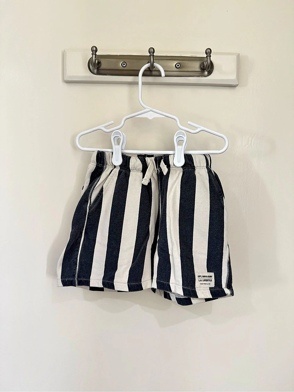 Zara HTF Blue Striped Shorts 5-6 Years